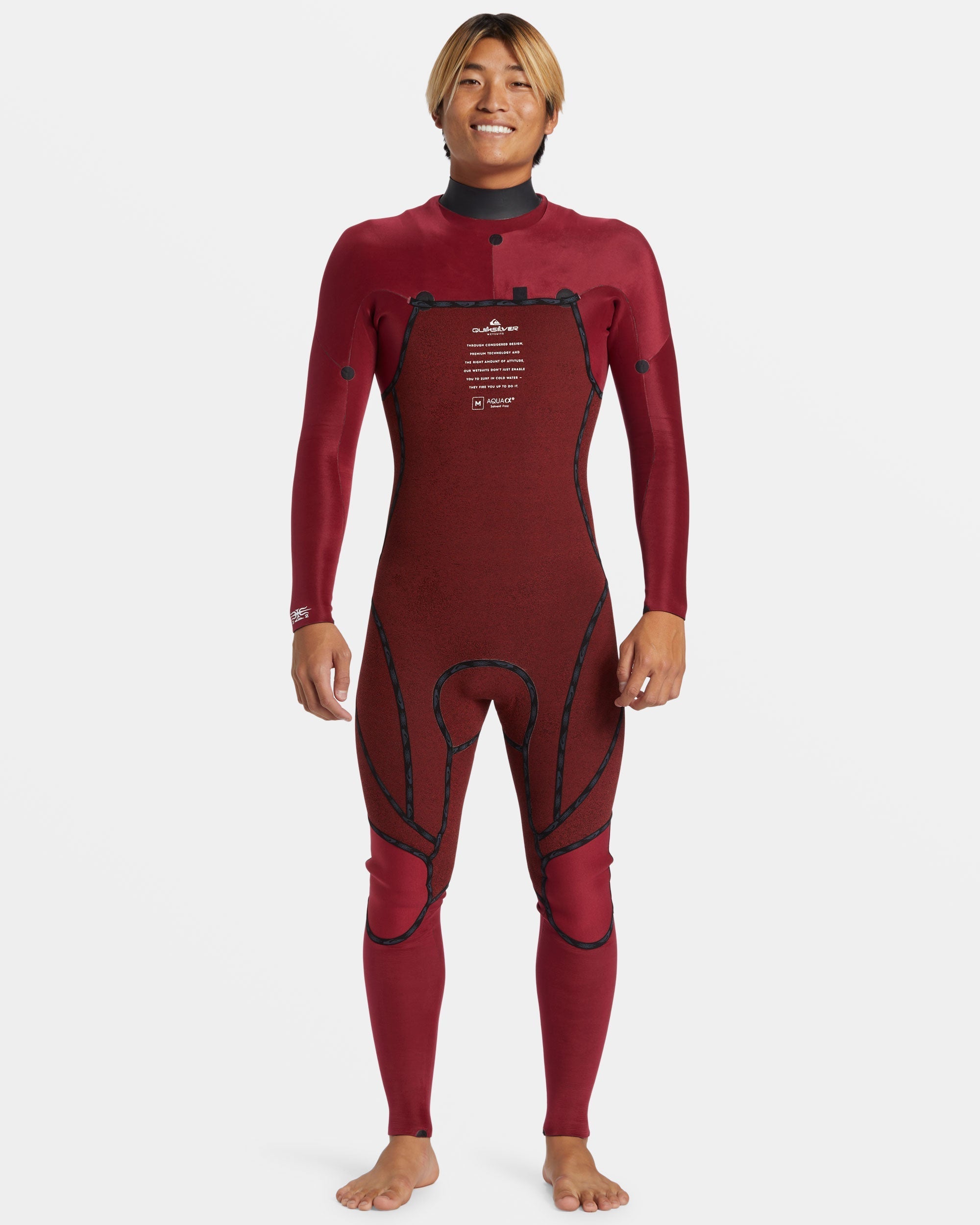 3/2mm Mercury Chest Zip GBS Wetsuit - High Risk Red HIGH RISK RED 2