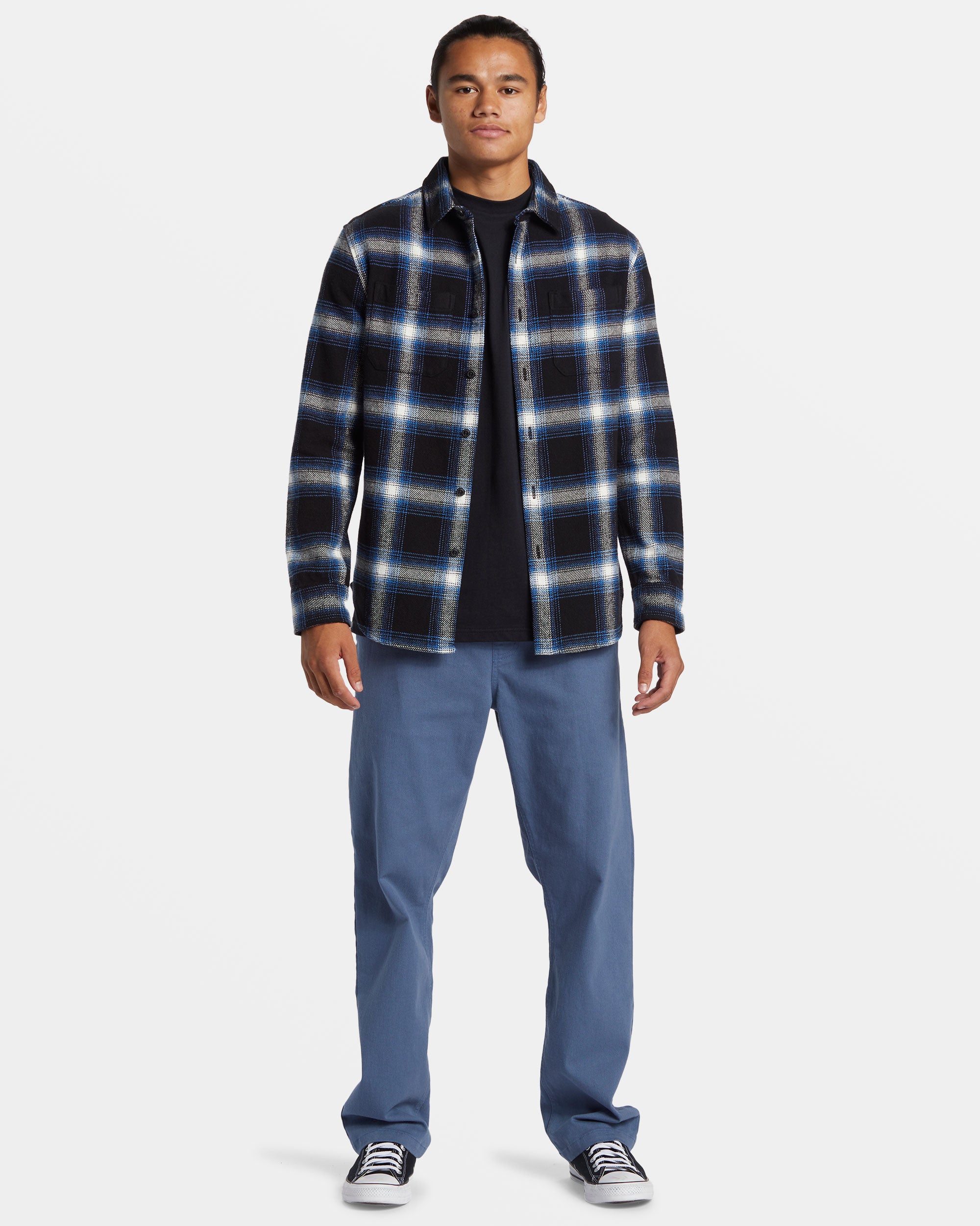 DNA-Long-Sleeve-Flannel-Shirt-Black-Dna-Flannel-3