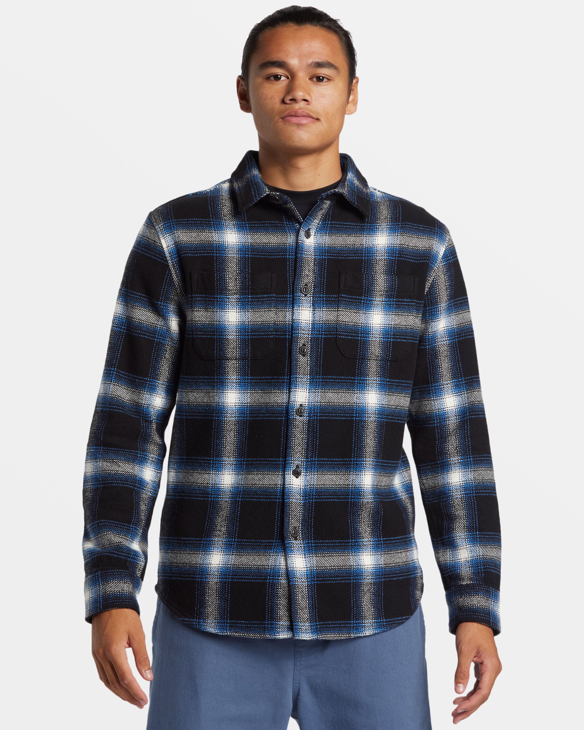 DNA-Long-Sleeve-Flannel-Shirt-Black-Dna-Flannel-1