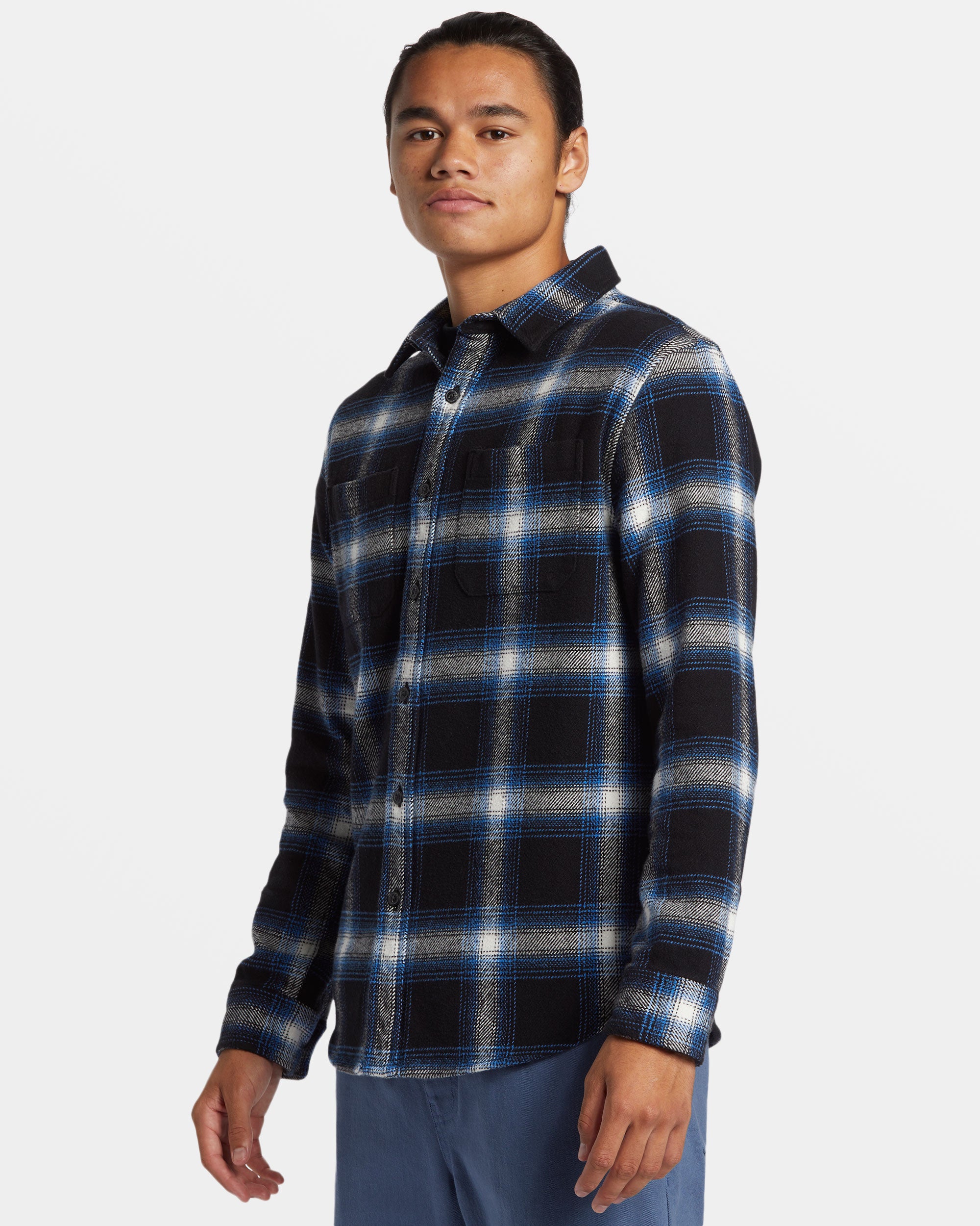 DNA-Long-Sleeve-Flannel-Shirt-Black-Dna-Flannel-4